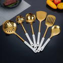 Stainless Steel 7-Piece Gold Plated Kitchenware Set 