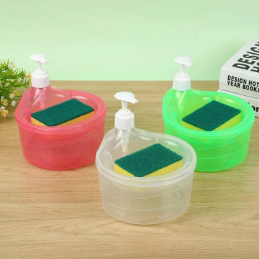 Premium 2-in-1 Kitchen Soap Dispenser with Sponge Holder