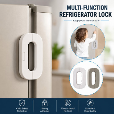 Multi-Function Safety Lock for Refrigerator & Drawer