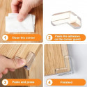 Transparent Corner Protector – 4 Pcs