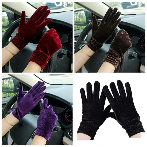 Female Windproof Winter Soft Thermal Comfortable Gloves