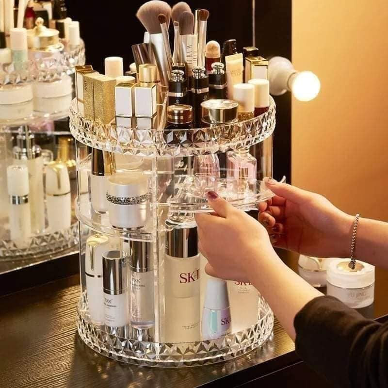 Cosmetics Organizer, Rotatable 360 degree 