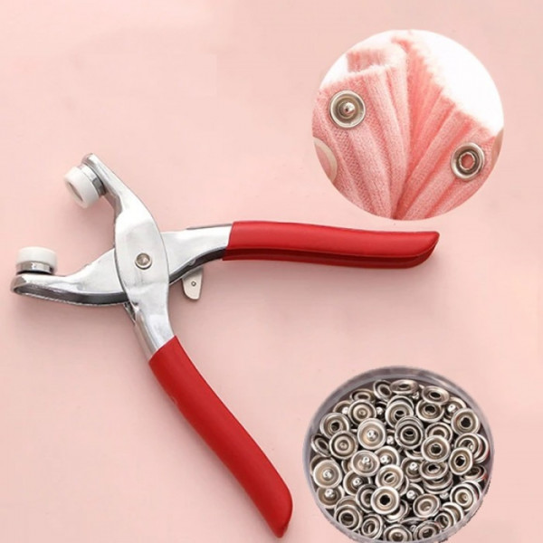 Premium Snap Button Kit with Tool – Sewing & Leather Craft