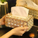 Premium Crystal Glass Tissue Box