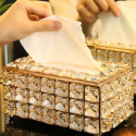 Premium Crystal Glass Tissue Box