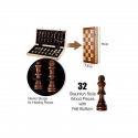 Chess Armory 15 inch Chess Set and Chess Clock Bundle