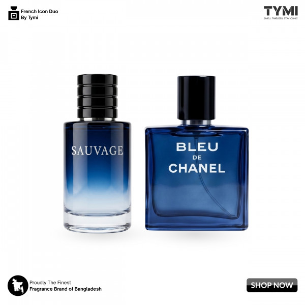 French Icon Duo | Sauvage + Bleu de Chanel Premium Perfume Combo