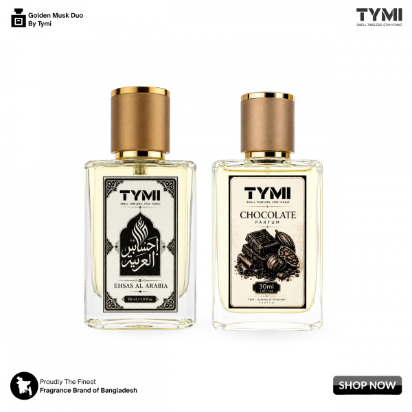 Golden Musk Duo | Chocolate Musk + Ehsas Al Arabia Premium Perfume Combo