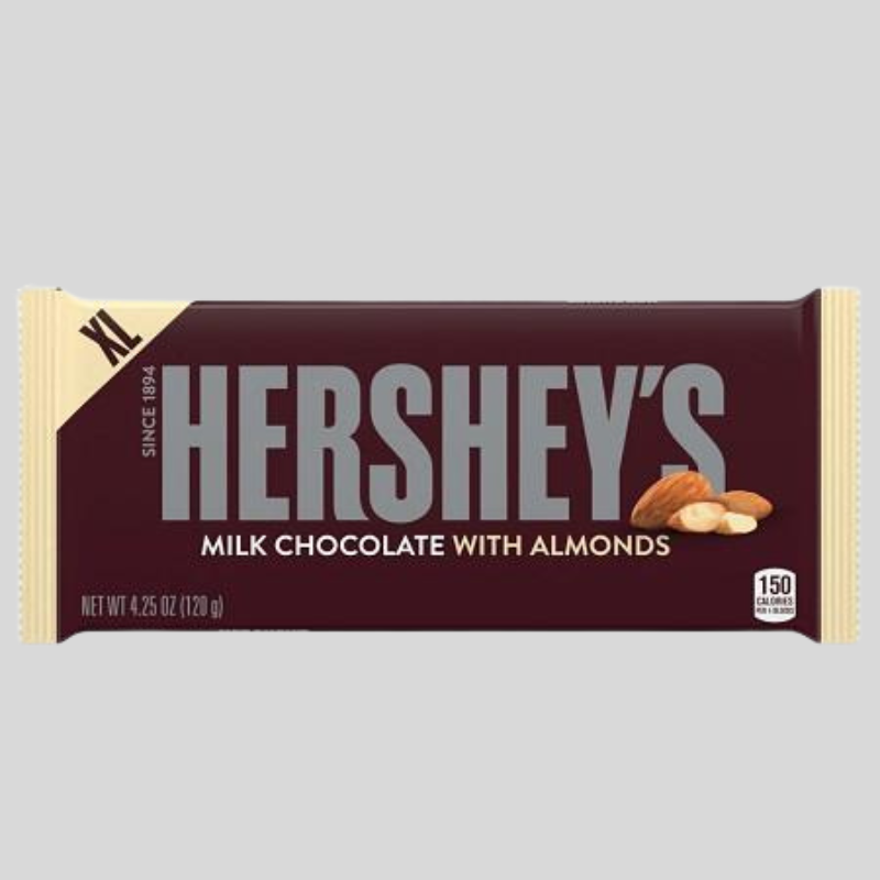 HERSHEY'S ALMOND XL BAR 4.25OZ