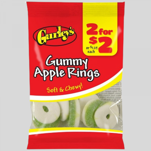 GURLEY'S 2/$2 APPLE RINGS 3OZ