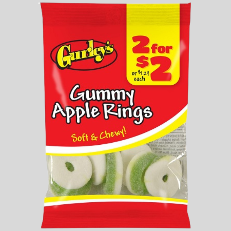 GURLEY'S 2/$2 APPLE RINGS 3OZ
