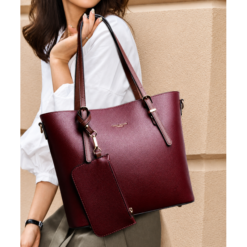 Ladies Tote Bag Maroon Color