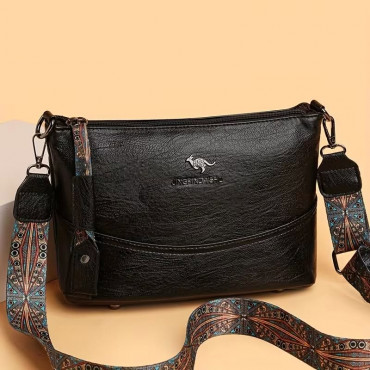 1 Vintage-Style Shoulder Bag Black