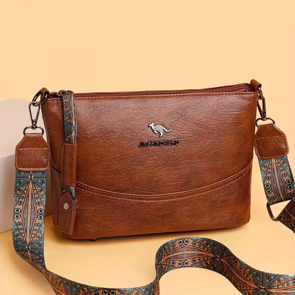 1 Vintage-Style Shoulder Bag Brown