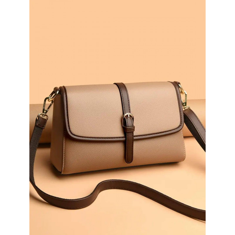 Trim Crossbody Badami color